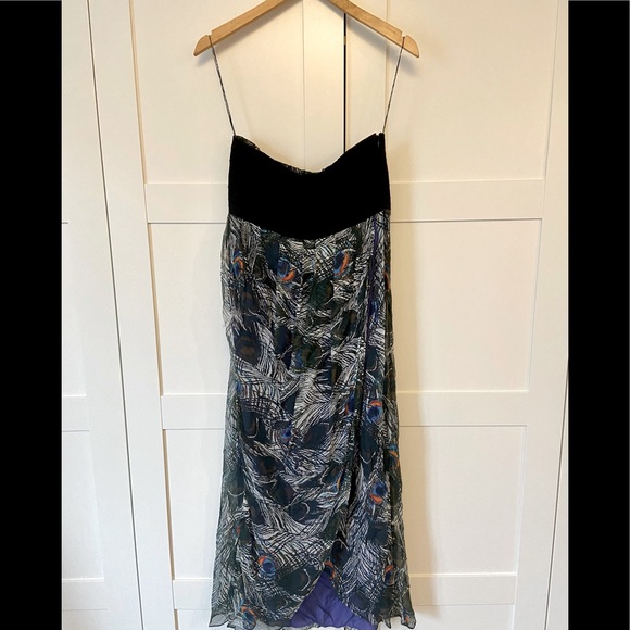 Elizabeth & James multicolour silk dress - Picture 1 of 4